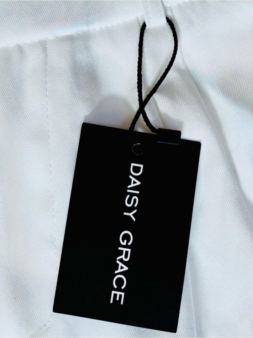 NWT Daisy Grace White Tailored High-Waist Wide-Leg Pants Size: M - Picture 7 of 10